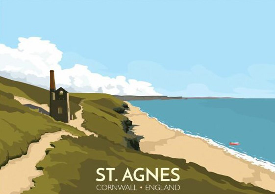 St Agnes - Rail Prints